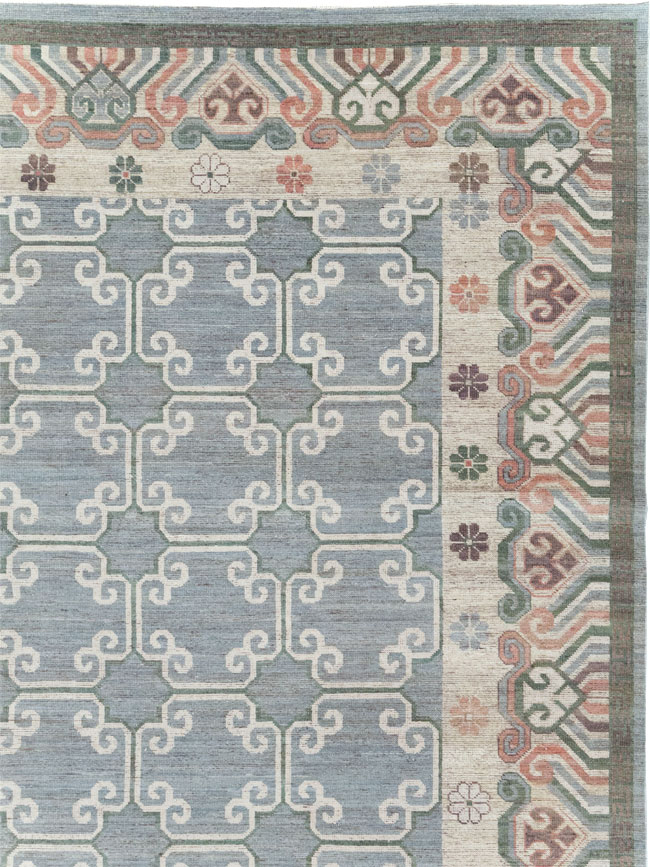 Modern East Turkestan Khotan Large Room Size Carpet, No.32219 - Gsblank