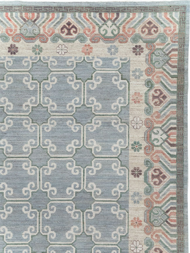 Modern East Turkestan Khotan Large Room Size Carpet, No.32219 - Gsblank