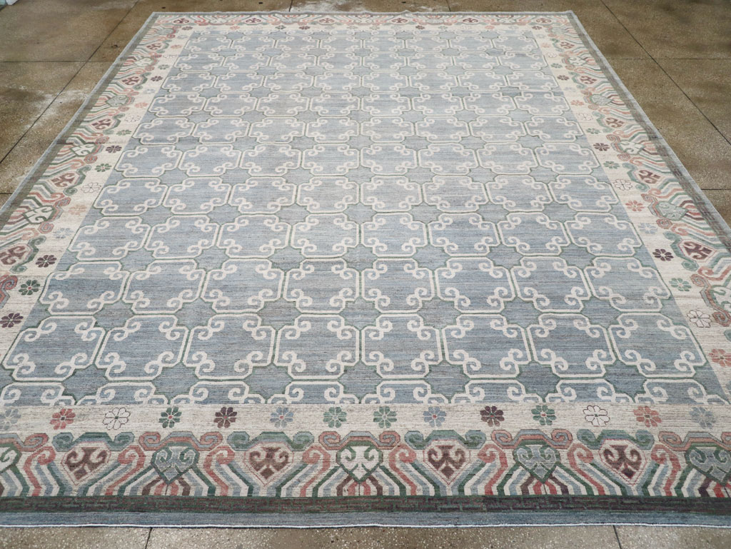 Modern East Turkestan Khotan Large Room Size Carpet, No.32219 - Gsblank