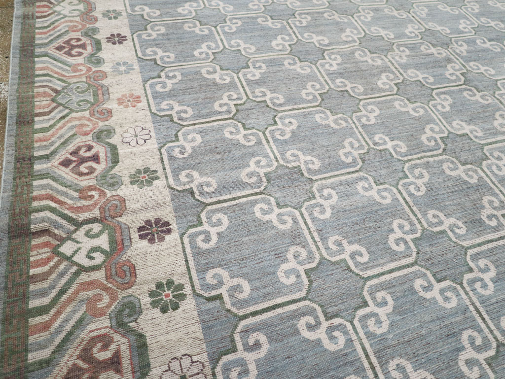 Modern East Turkestan Khotan Large Room Size Carpet, No.32219 - Gsblank