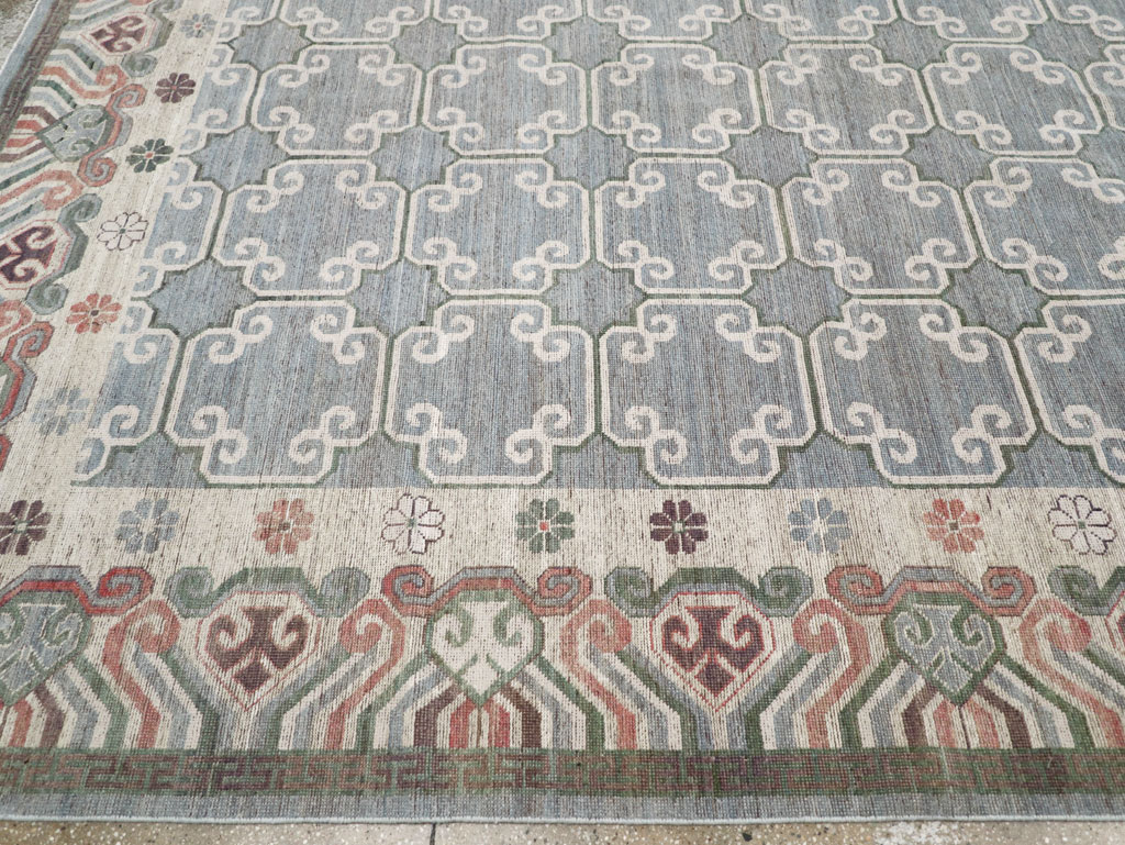 Modern East Turkestan Khotan Large Room Size Carpet, No.32219 - Gsblank