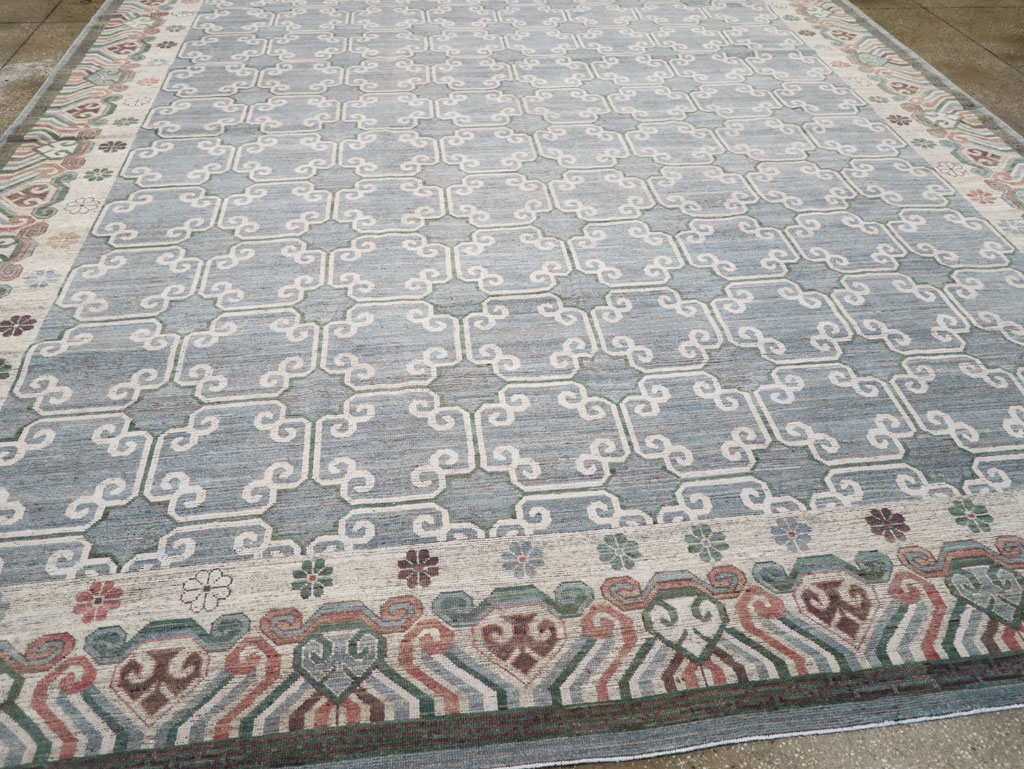 Modern East Turkestan Khotan Large Room Size Carpet, No.32219 - Gsblank