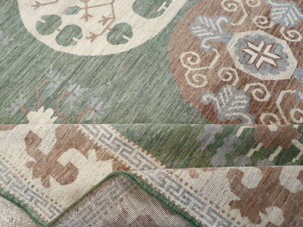 Modern East Turkestan Khotan Room Size Carpet, No.32220 - Gsblank