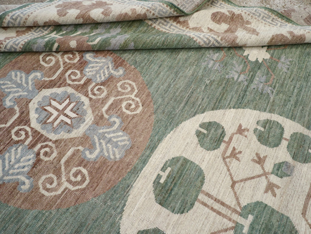 Modern East Turkestan Khotan Room Size Carpet, No.32220 - Gsblank