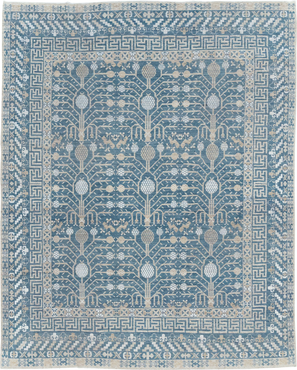 Modern East Turkestan Khotan Small Room Size Carpet, No.32221 - Gsblank
