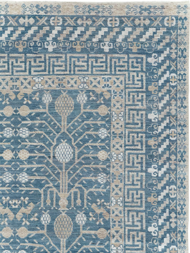 Modern East Turkestan Khotan Small Room Size Carpet, No.32221 - Gsblank