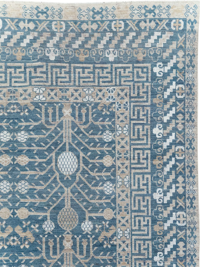 Modern East Turkestan Khotan Small Room Size Carpet, No.32221 - Gsblank