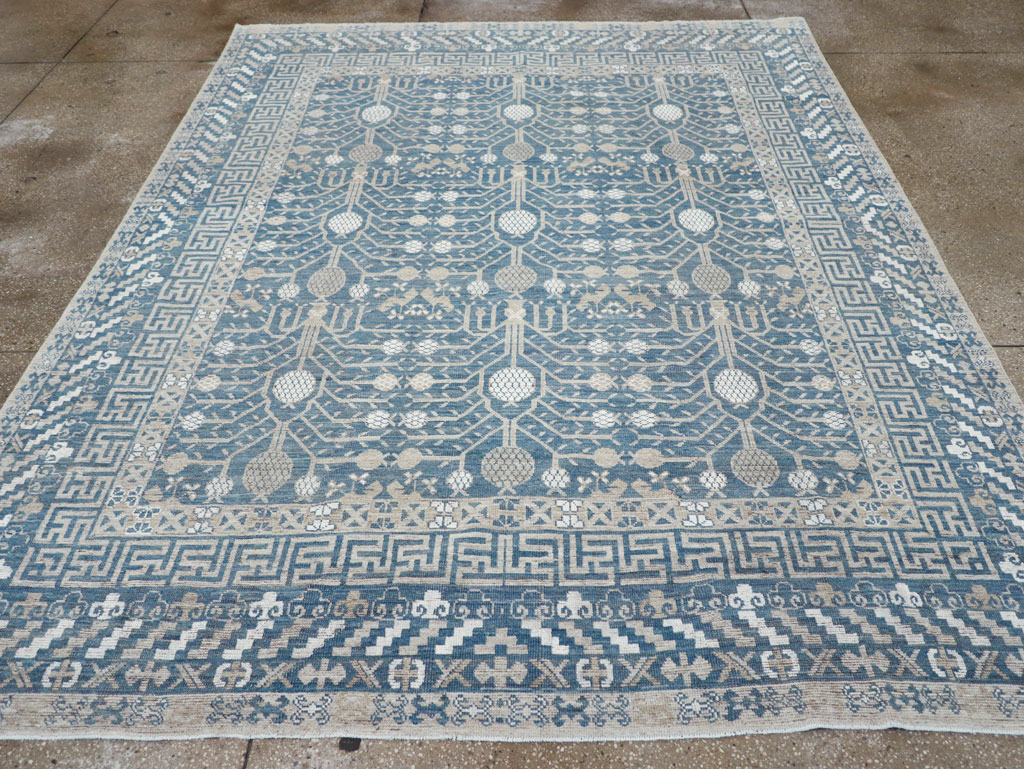 Modern East Turkestan Khotan Small Room Size Carpet, No.32221 - Gsblank
