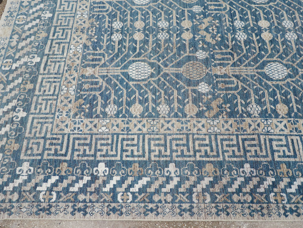 Modern East Turkestan Khotan Small Room Size Carpet, No.32221 - Gsblank