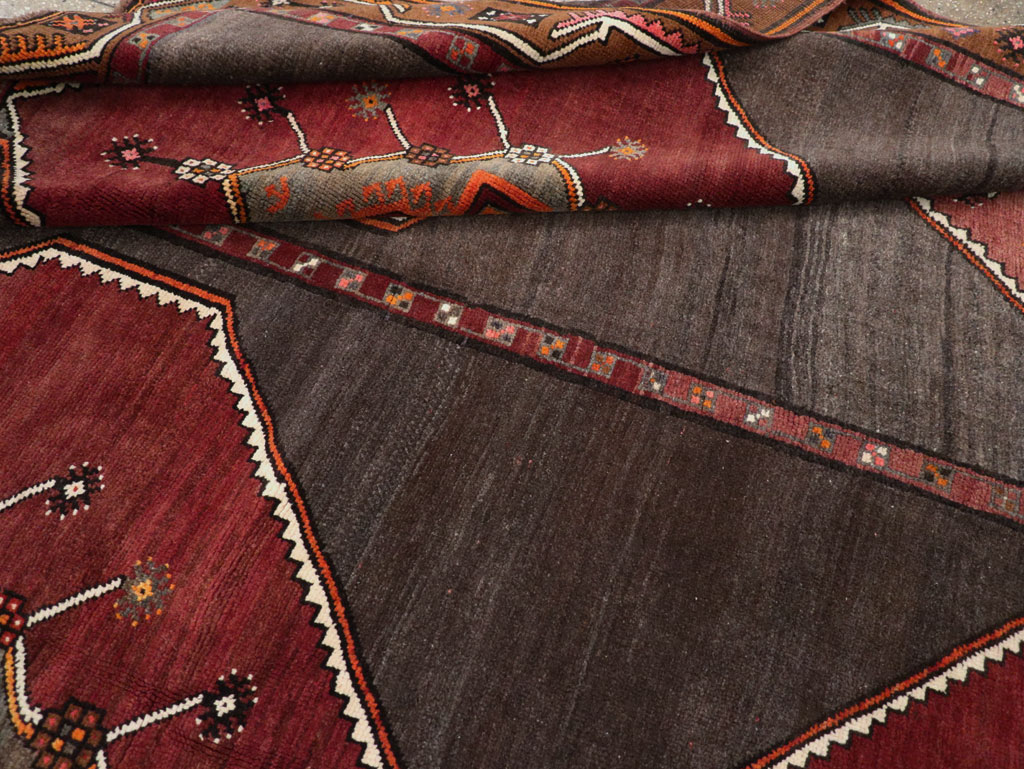 Vintage Turkish Anatolian Tribal Room Size Carpet, No.32225 - Gsblank