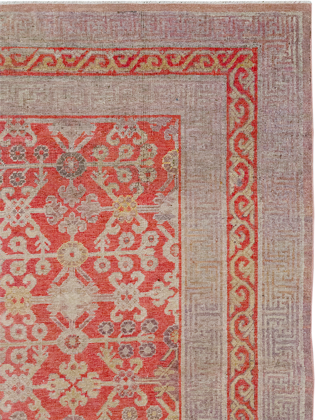 Antique East Turkestan Khotan Gallery Carpet, No.32227 - Gsblank