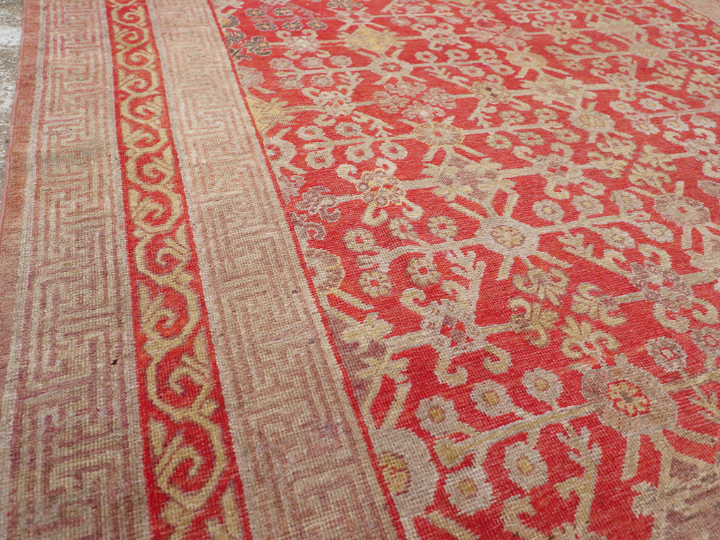 Antique East Turkestan Khotan Gallery Carpet, No.32227 - Gsblank