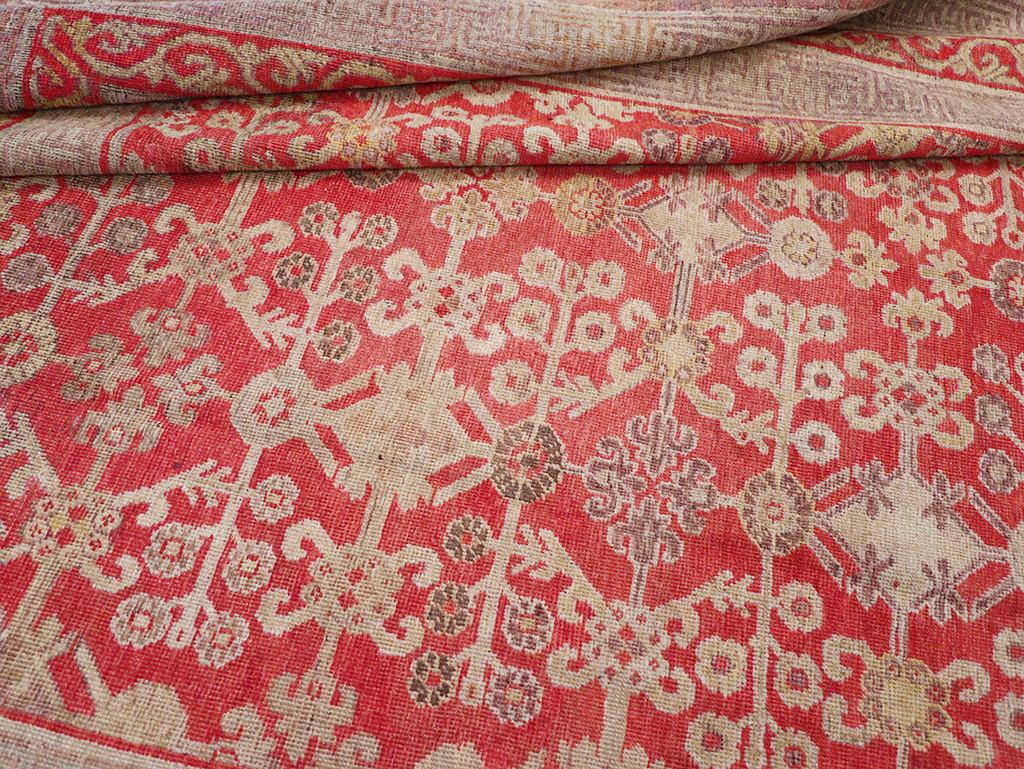 Antique East Turkestan Khotan Gallery Carpet, No.32227 - Gsblank
