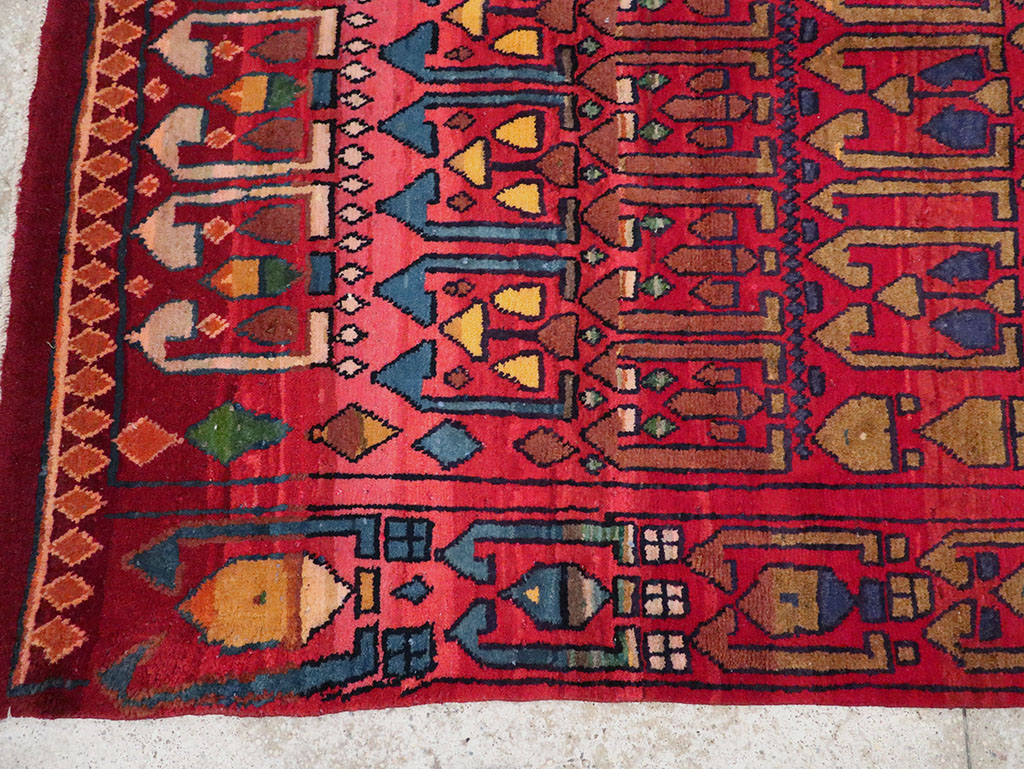 Vintage Persian Gabbeh Accent Rug, No.32232 - Gsblank
