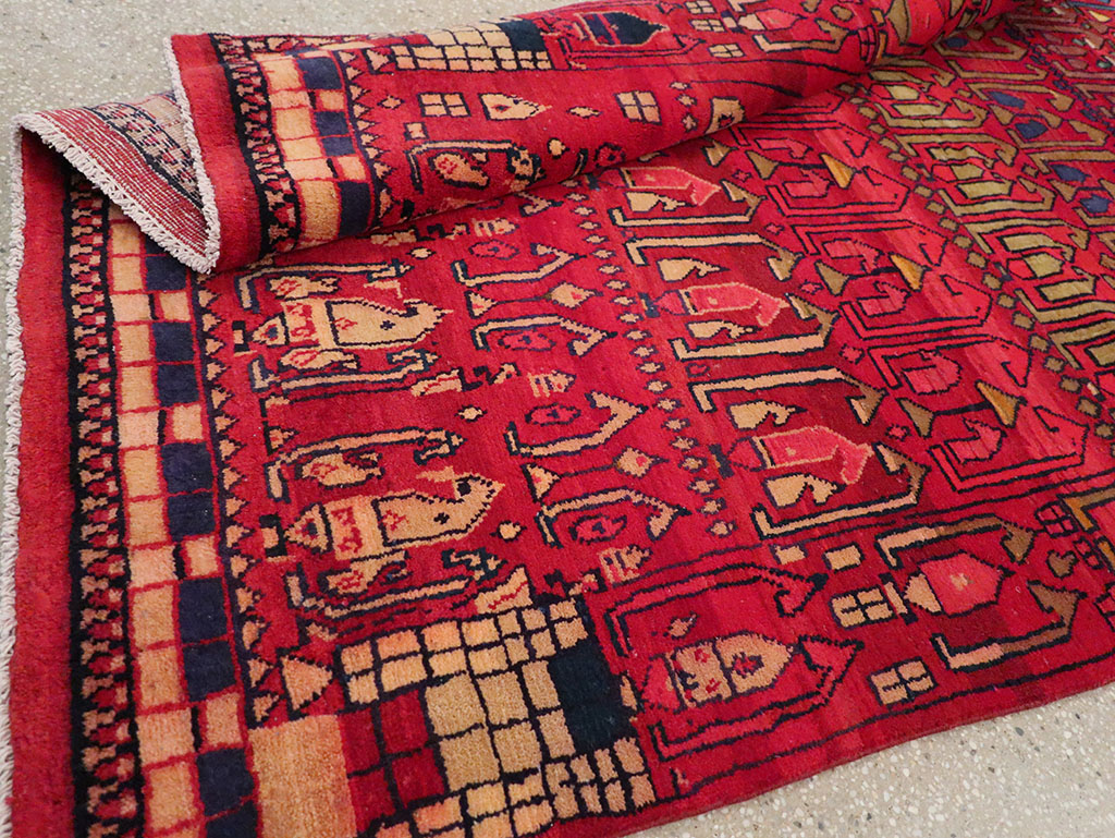 Vintage Persian Gabbeh Accent Rug, No.32232 - Gsblank