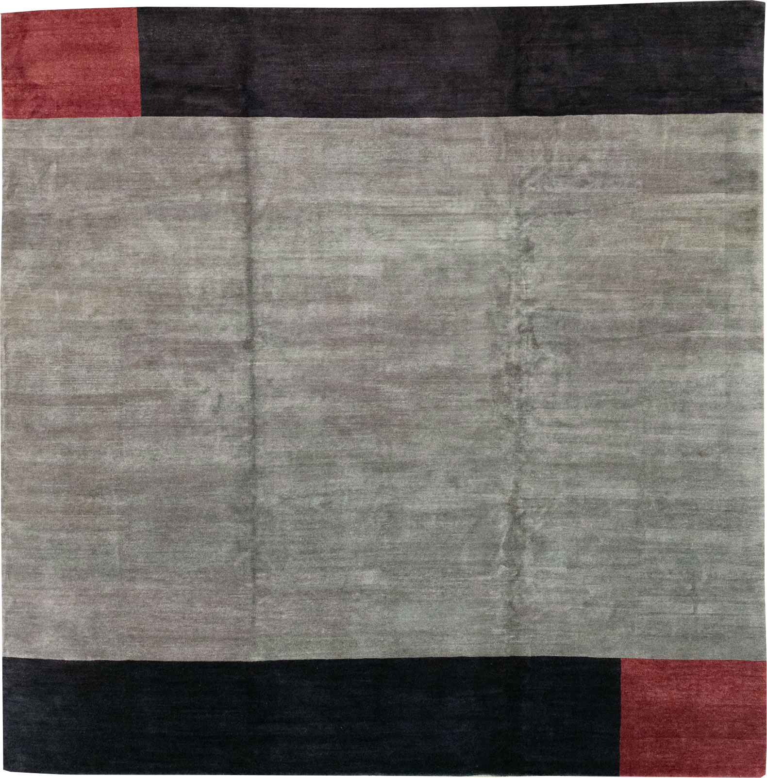 Modern Tibetan Art Deco Style Large Square Carpet, No.32241 - Gsblank