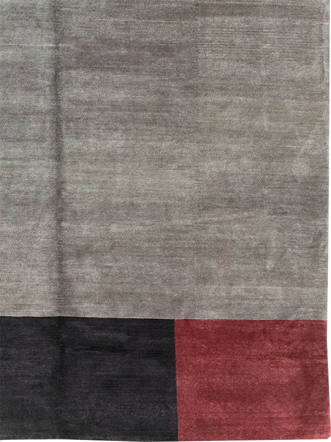 Modern Tibetan Art Deco Style Large Square Carpet, No.32241 - Gsblank