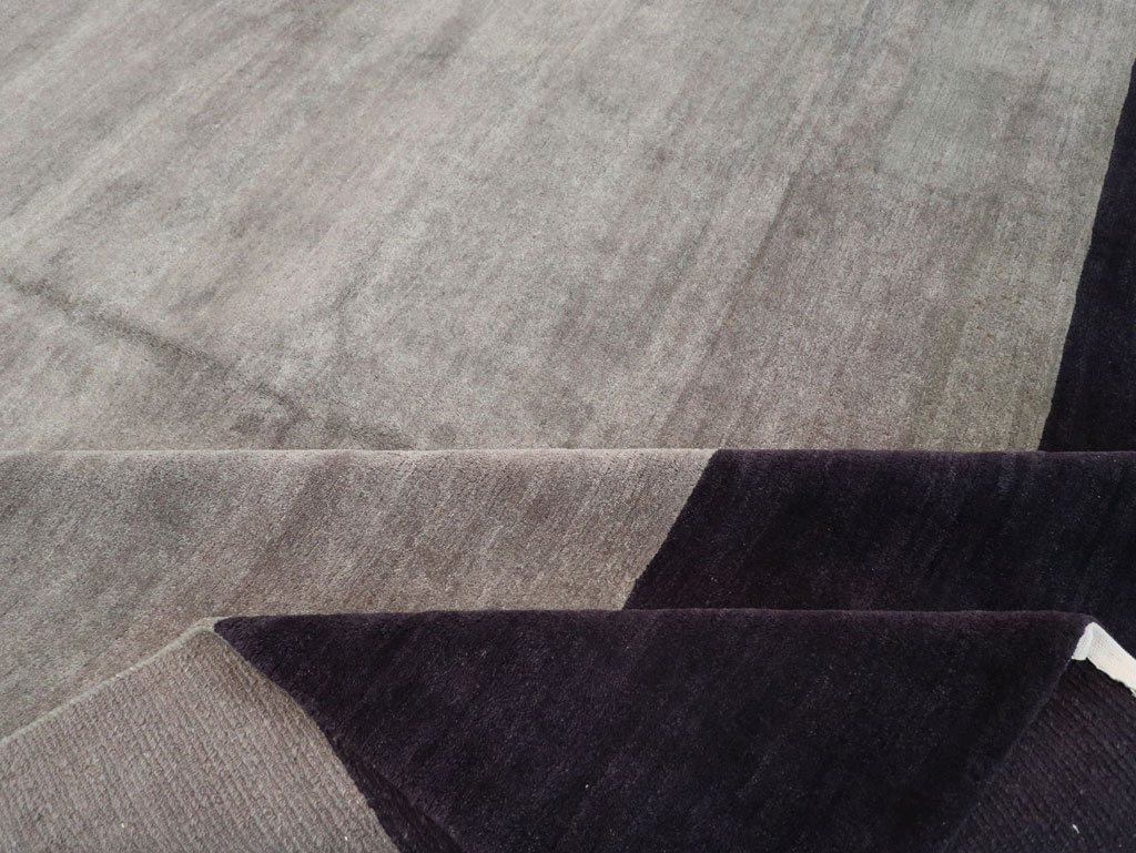 Modern Tibetan Art Deco Style Large Square Carpet, No.32241 - Gsblank