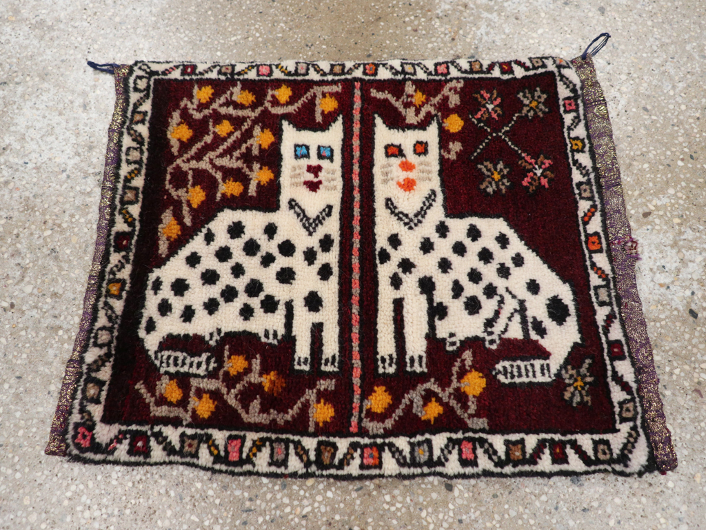 Vintage Anatolian Pictorial Rug, No.32242 - Gsblank