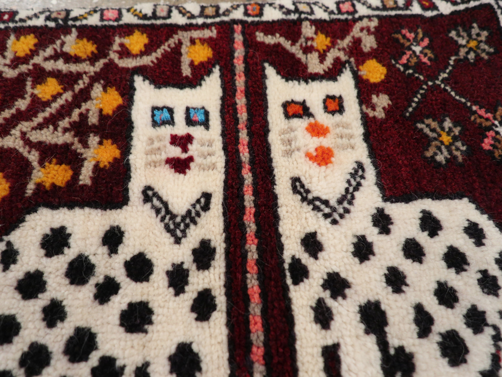 Vintage Anatolian Pictorial Rug, No.32242 - Gsblank