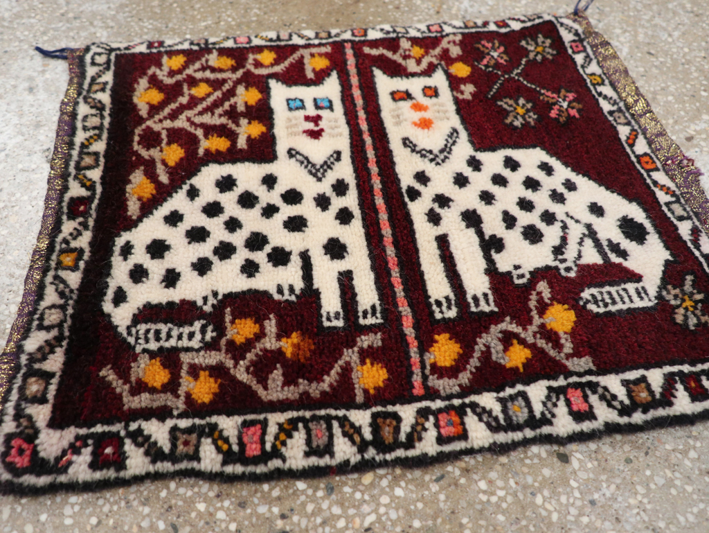 Vintage Anatolian Pictorial Rug, No.32242 - Gsblank