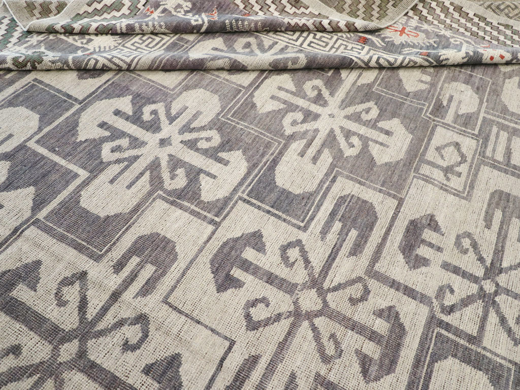 Modern East Turkestan Khotan Large Square Carpet, No.32245 - Gsblank