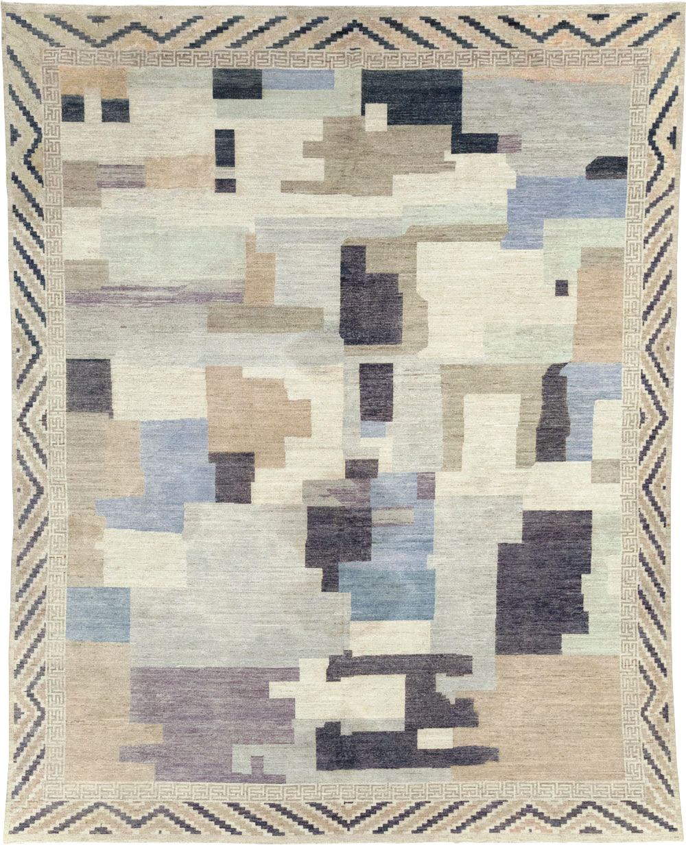Modern East Turkestan Khotan Room Size Carpet, No.32246 - Gsblank