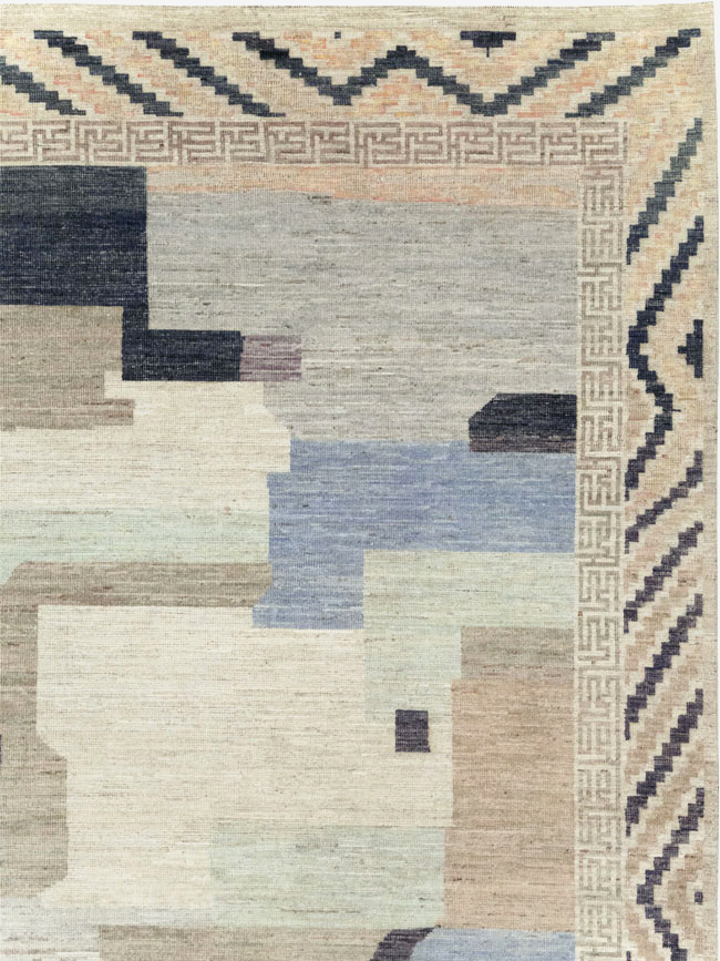 Modern East Turkestan Khotan Room Size Carpet, No.32246 - Gsblank