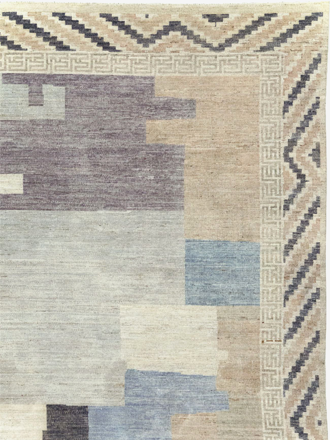 Modern East Turkestan Khotan Room Size Carpet, No.32246 - Gsblank