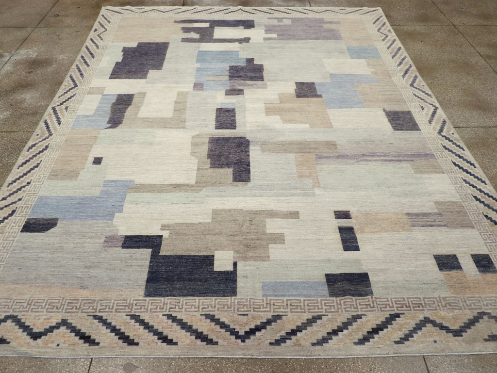 Modern East Turkestan Khotan Room Size Carpet, No.32246 - Gsblank