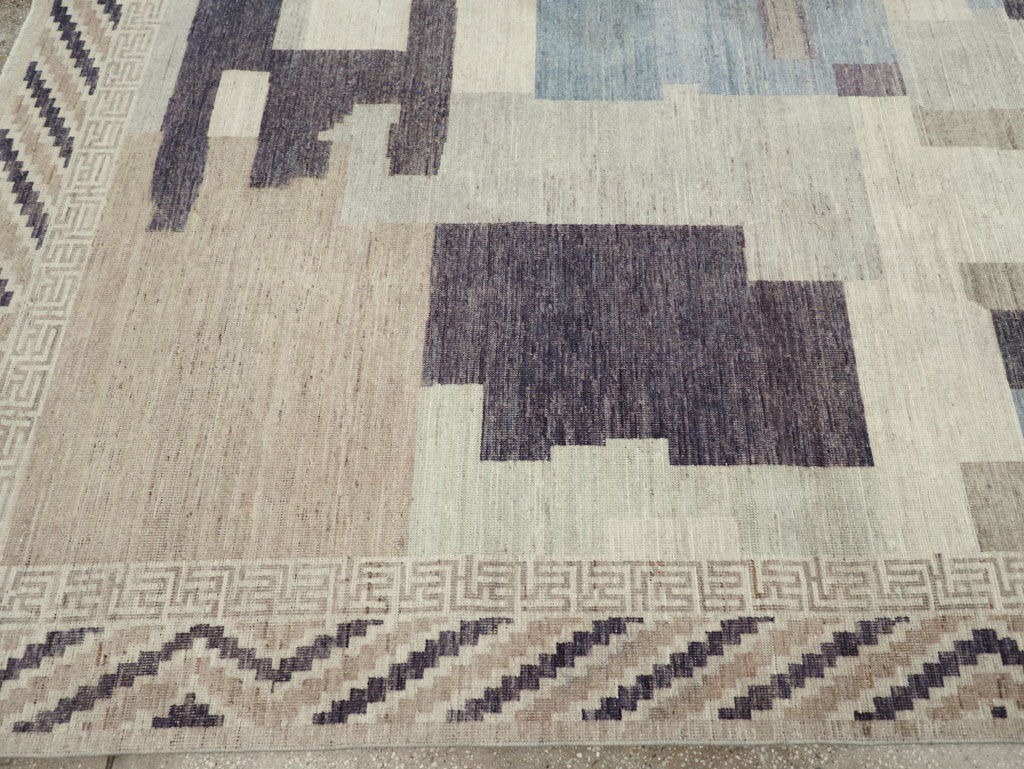 Modern East Turkestan Khotan Room Size Carpet, No.32246 - Gsblank