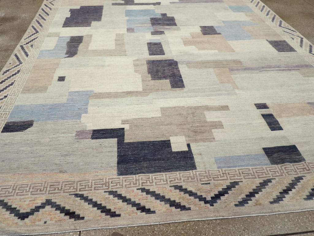 Modern East Turkestan Khotan Room Size Carpet, No.32246 - Gsblank