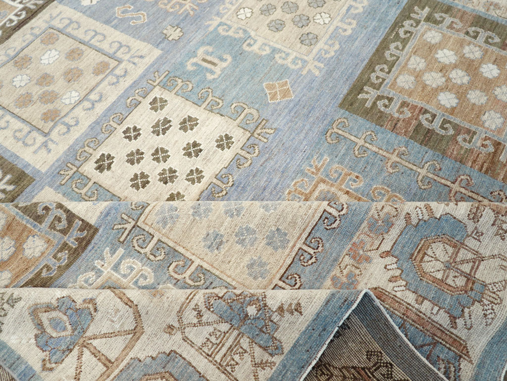 Modern East Turkestan Khotan Room Size Carpet, No.32249 - Gsblank