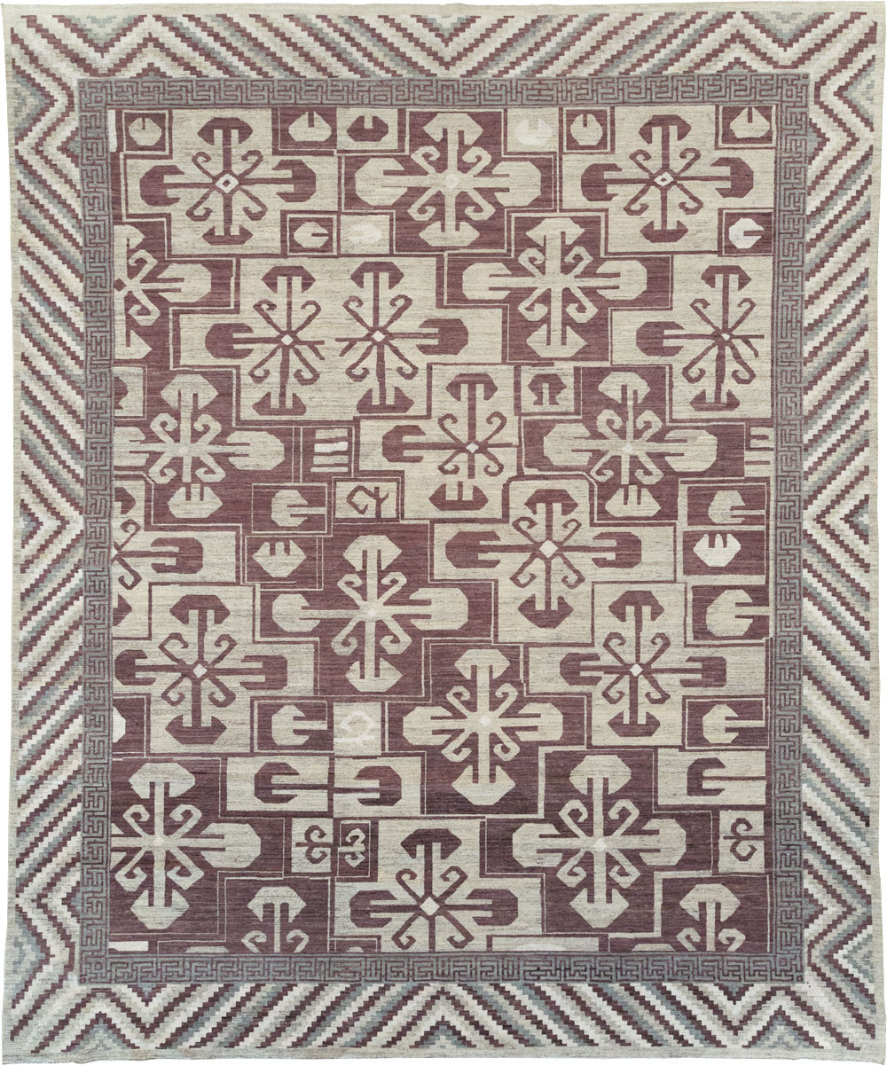 Modern East Turkestan Khotan Large Room Size Carpet, No.32250 - Gsblank