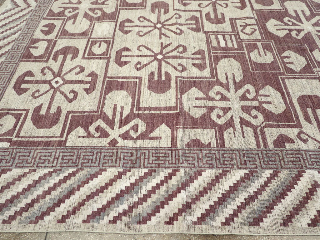 Modern East Turkestan Khotan Large Room Size Carpet, No.32250 - Gsblank