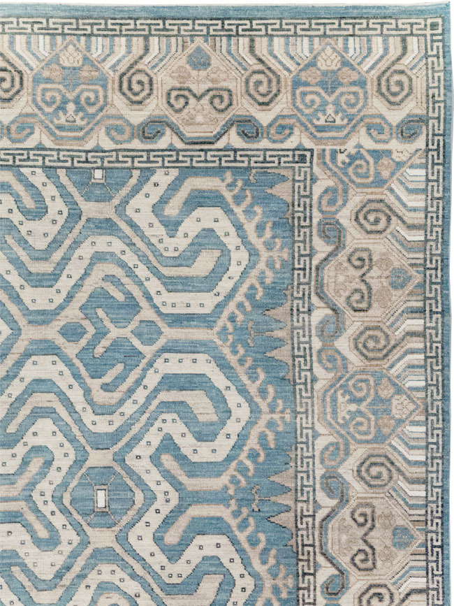 Modern East Turkestan Khotan Room Size Carpet, No.32251 - Gsblank
