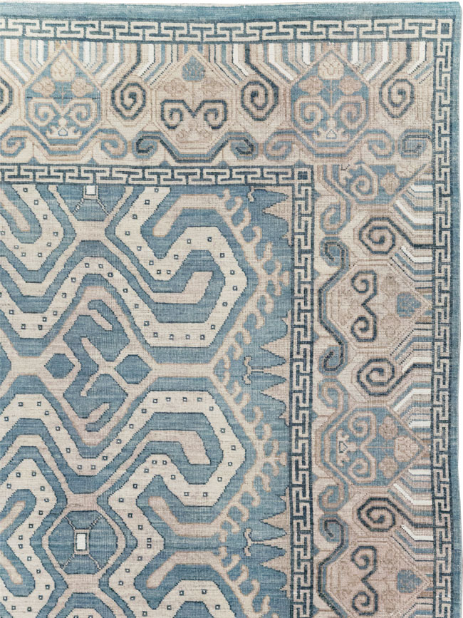 Modern East Turkestan Khotan Room Size Carpet, No.32251 - Gsblank