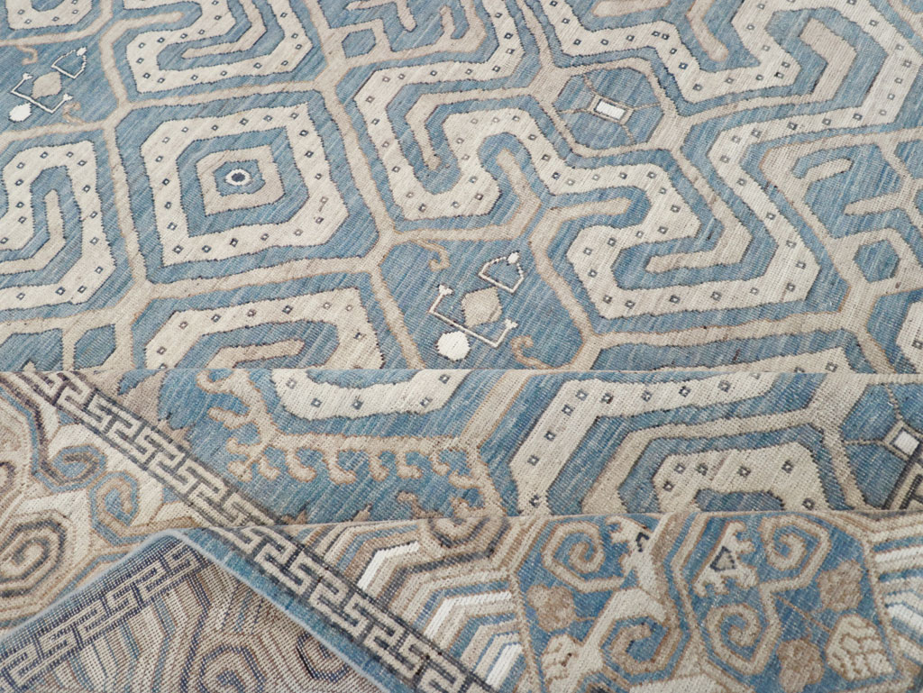 Modern East Turkestan Khotan Room Size Carpet, No.32251 - Gsblank