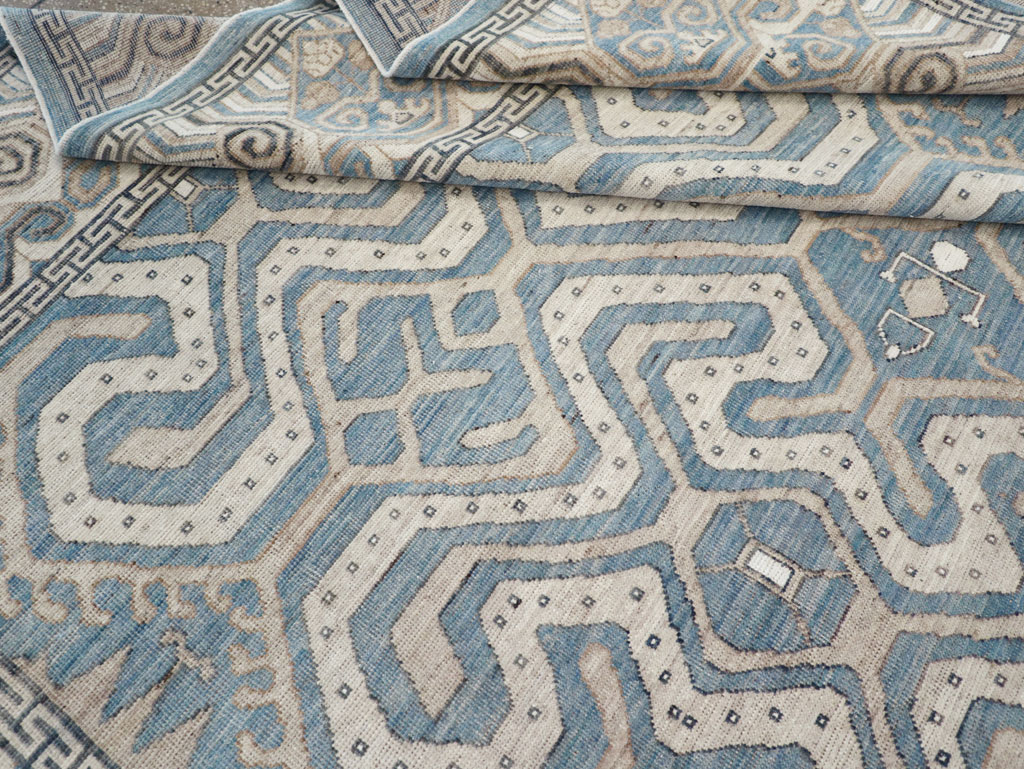 Modern East Turkestan Khotan Room Size Carpet, No.32251 - Gsblank