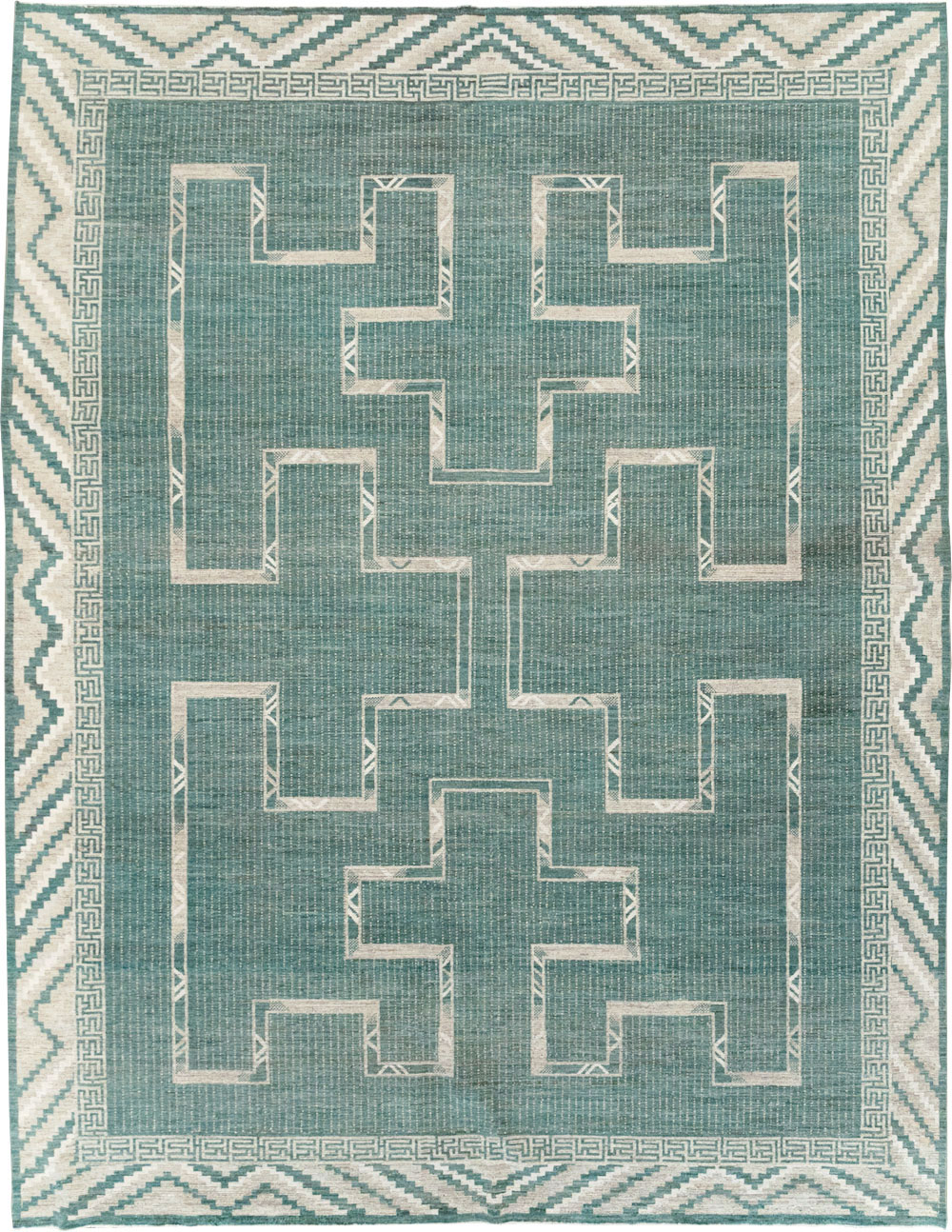 African Tuareg Inspired Modern East Turkestan Khotan Carpet, No.32252 - Gsblank