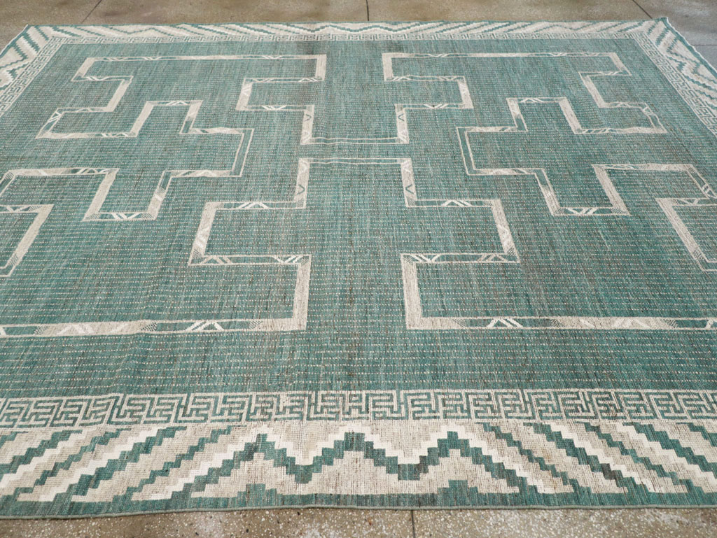 African Tuareg Inspired Modern East Turkestan Khotan Carpet, No.32252 - Gsblank