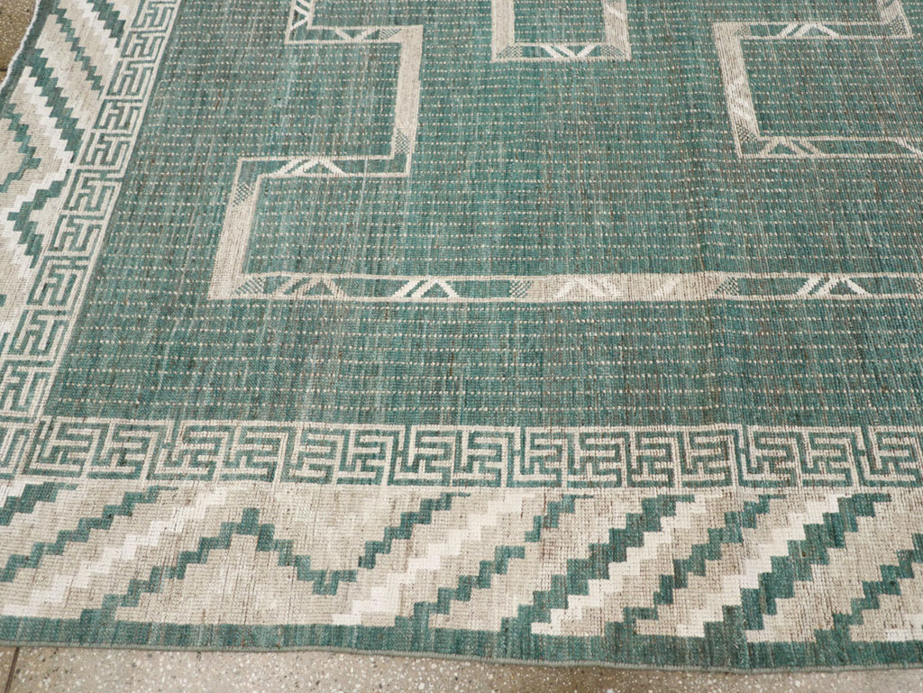 African Tuareg Inspired Modern East Turkestan Khotan Carpet, No.32252 - Gsblank