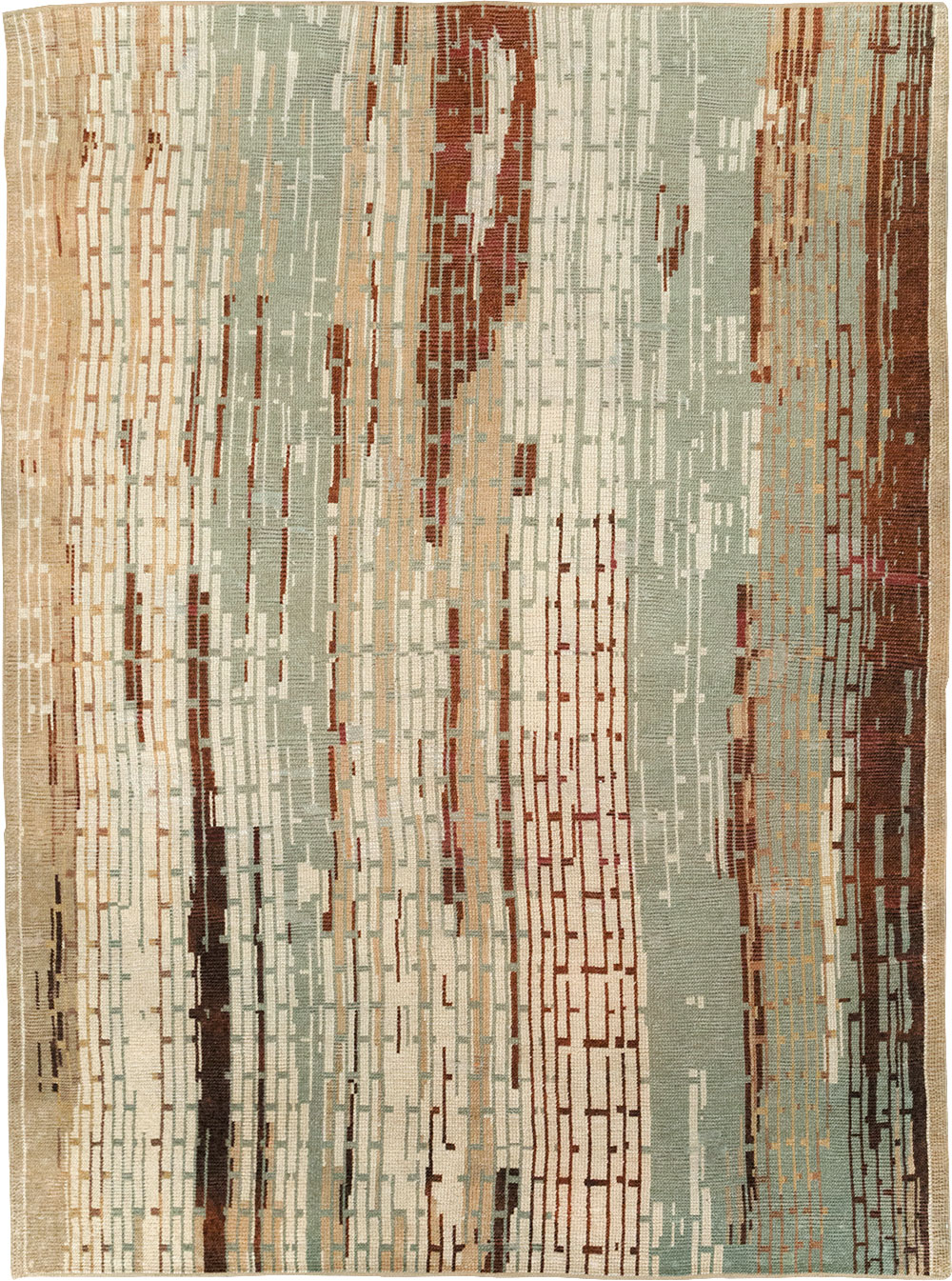 Vintage French Art Deco Small Room Size Carpet, No.32258 - Gsblank