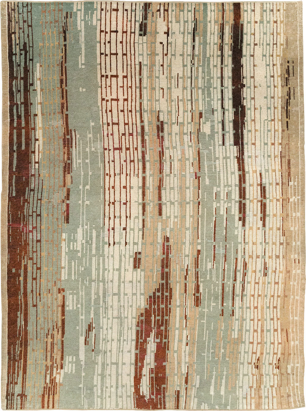 Vintage French Art Deco Small Room Size Carpet, No.32258 - Gsblank