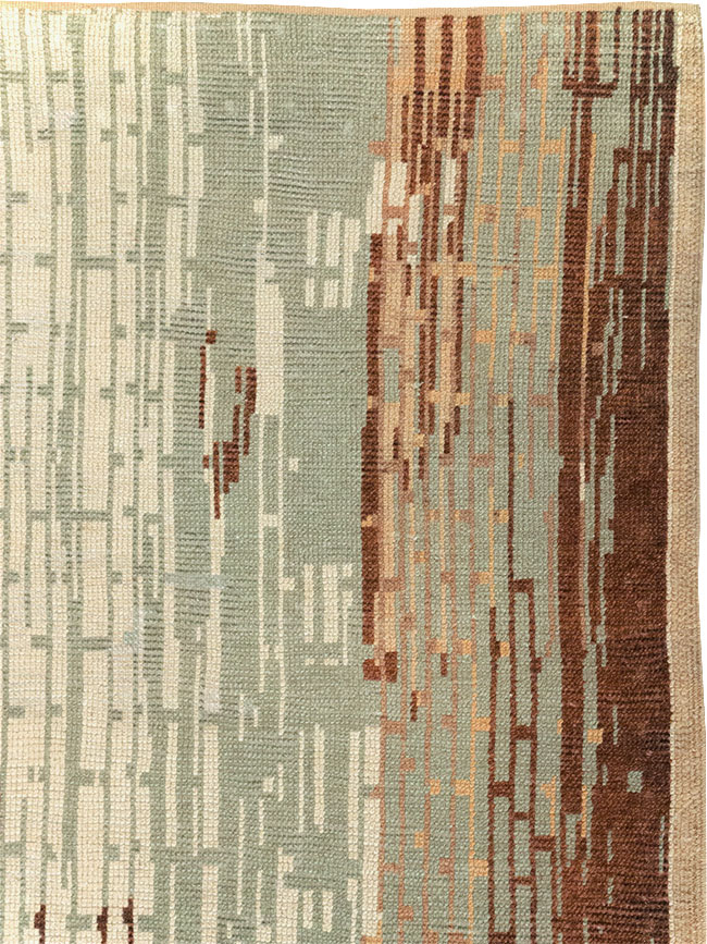 Vintage French Art Deco Small Room Size Carpet, No.32258 - Gsblank