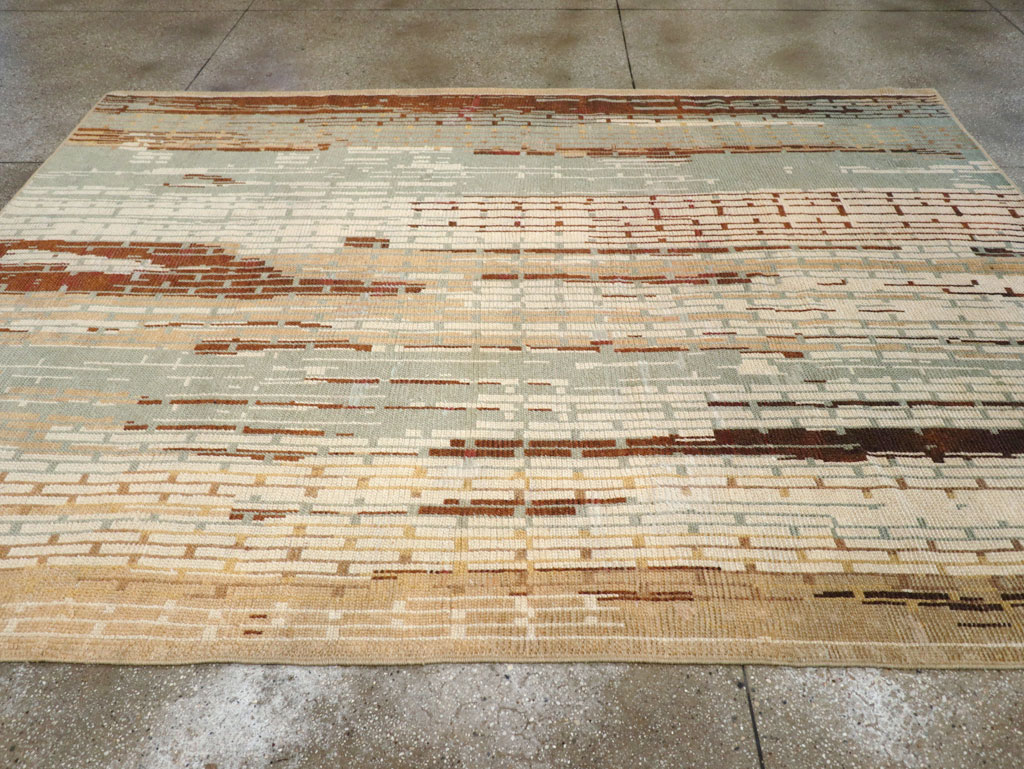 Vintage French Art Deco Small Room Size Carpet, No.32258 - Gsblank