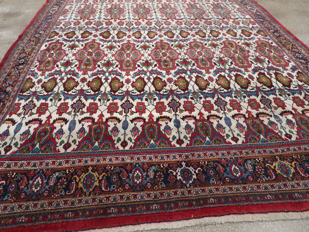 Antique Persian Bidjar Room Size Carpet, No.32260 - Gsblank