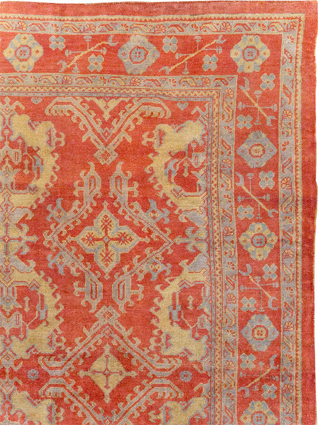 Antique Turkish Oushak Carpet, No.32262 - Gsblank