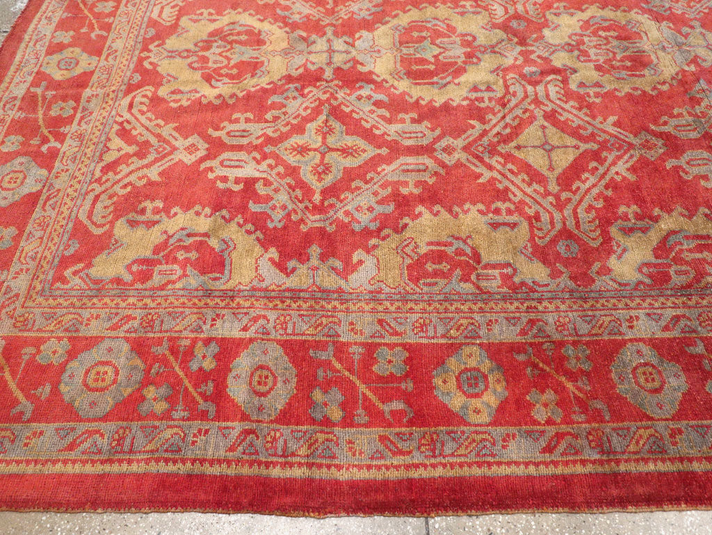 Antique Turkish Oushak Carpet, No.32262 - Gsblank