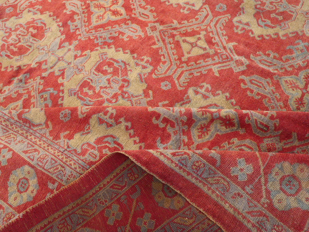 Antique Turkish Oushak Carpet, No.32262 - Gsblank